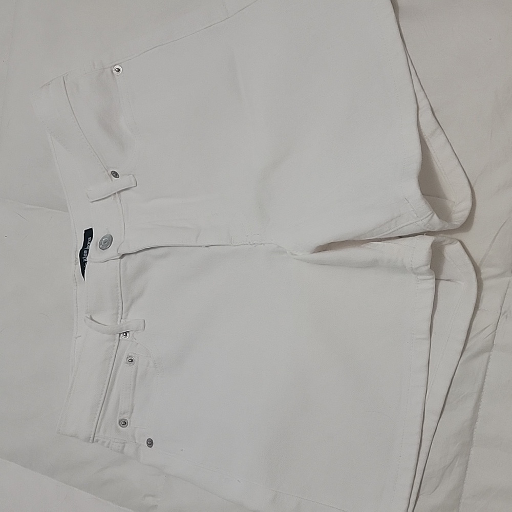 Calvin Klein White Denim Shorts NWOT